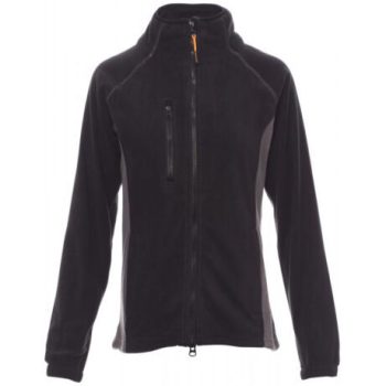   Payper Aspen+ Lady cipzáras női polár pulóver, fekete/szürke