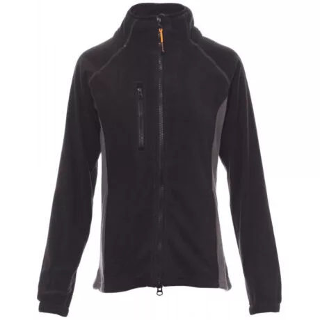 Payper Aspen+ Lady cipzáras női polár pulóver, fekete/szürke