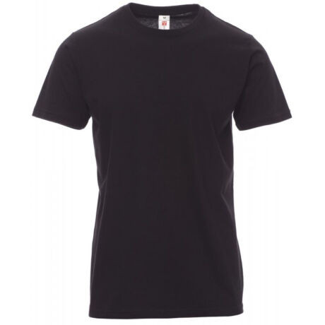 Payper Print környakas póló, fekete