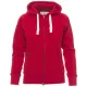 Payper Dallas+ Lady cipzáras, kapucnis női pulóver, piros