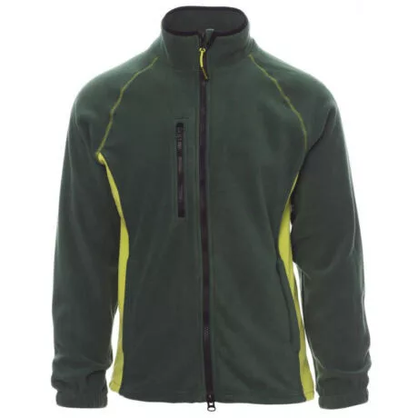 Payper Aspen+ cipzáras polár pulóver, zöld/zöld