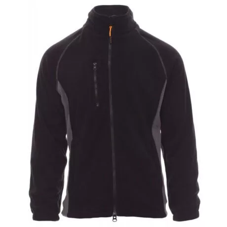 Payper Aspen+ cipzáras polár pulóver, fekete/szürke