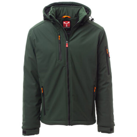 Payper Creek Pad bélelt softshell kabát erdőzöld/fekete