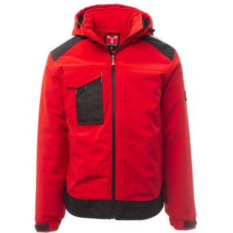 Payper Performer Pad bélelt softshell kabát piros/fekete