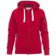 Payper Dallas+ Lady cipzáras, kapucnis női pulóver, piros
