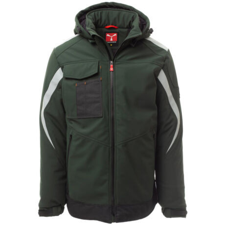 Payper Wonder Pad bélelt softshell kabát erdőzöld/fekete