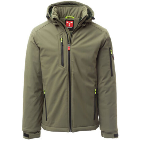 Payper Creek Pad bélelt softshell kabát katonai zöld