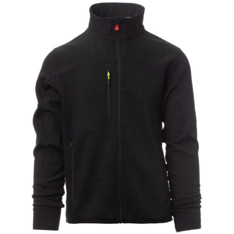 Payper Travel cipzáras pulóver, fekete/fekete