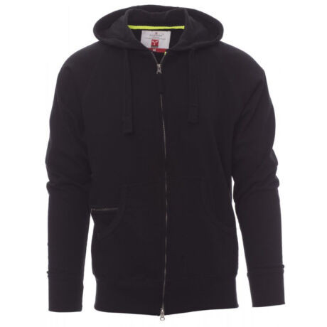 Payper Hawaii+ cipzáras kapucnis pulóver, fekete