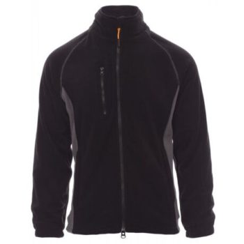 Payper Aspen+ cipzáras polár pulóver, fekete/szürke