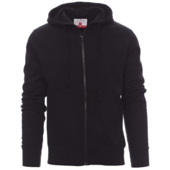 Payper Portland cipzáras kapucnis pulóver, fekete