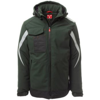 Payper Wonder Pad bélelt softshell kabát erdőzöld/fekete
