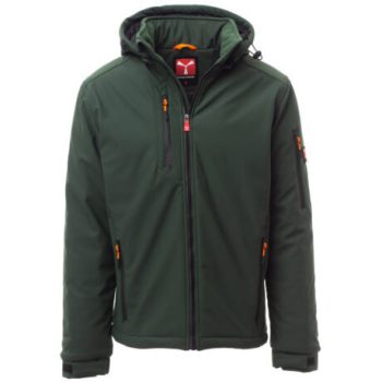 Payper Creek Pad bélelt softshell kabát erdőzöld/fekete