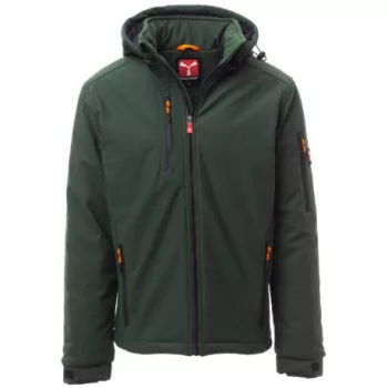 Payper Creek Pad bélelt softshell kabát erdőzöld/fekete