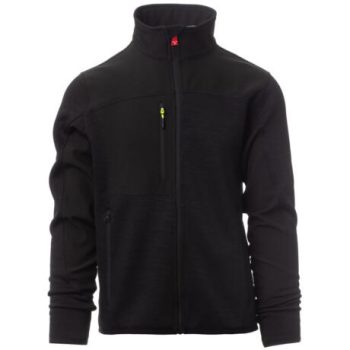 Payper Travel cipzáras pulóver, fekete/fekete