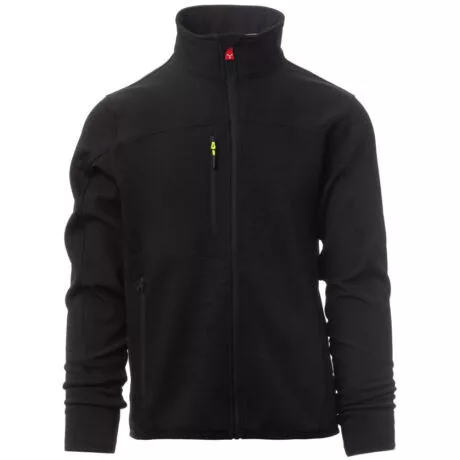 Payper Travel cipzáras pulóver, fekete/fekete