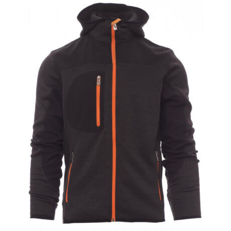 Payper Trip cipzáras kapucnis pulóver, szürke/fekete