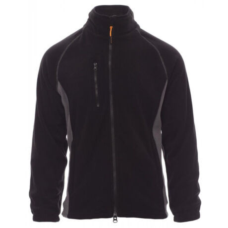 Payper Aspen+ cipzáras polár pulóver, fekete/szürke