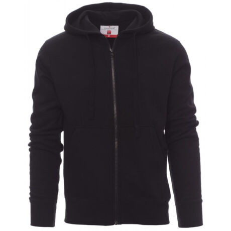 Payper Portland cipzáras kapucnis pulóver, fekete