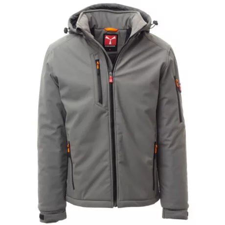 Payper Creek Pad bélelt softshell kabát szürke/fekete