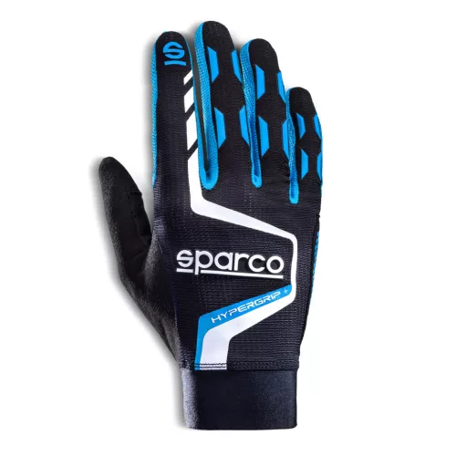 SPARCO HYPERGRIP+ védőkesztyű fekete-kék 09