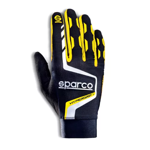 SPARCO HYPERGRIP+ védőkesztyű fekete-flousárga 09