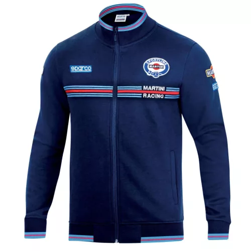 SPARCO MARTINI RACING cipzáras pulóver középkék M