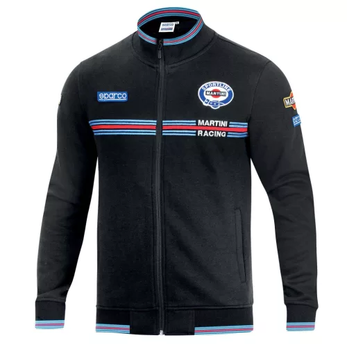 SPARCO MARTINI RACING cipzáras pulóver fekete S