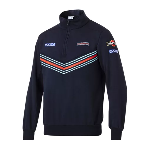 Sparco Martini Racing félzipzáros pulóver kék -XS