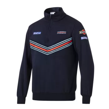 Sparco Martini Racing félzipzáros pulóver kék -2XL