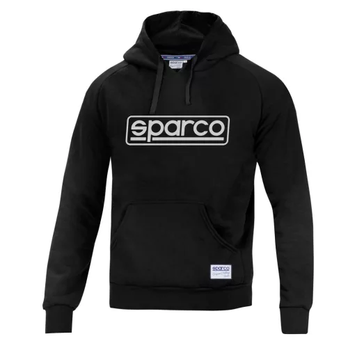 SPARCO FRAME kapucnis pulóver fekete M