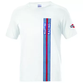 SPARCO MARTINI RACING csíkkal póló fehér 3XL