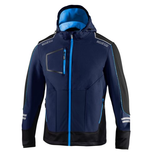 SPARCO YORK TECH Softshell kabát kék-azúr XS
