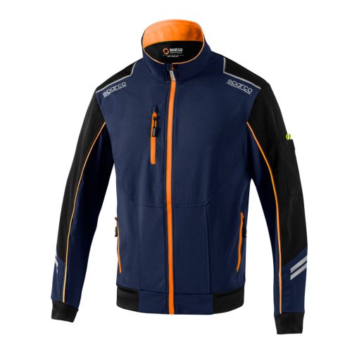 SPARCO TECH TW Light Softshell kabát kék-narancs 3XL