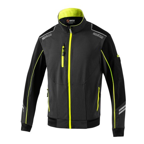 SPARCO TECH TW Light Softshell kabát sötétszürke-sárga M