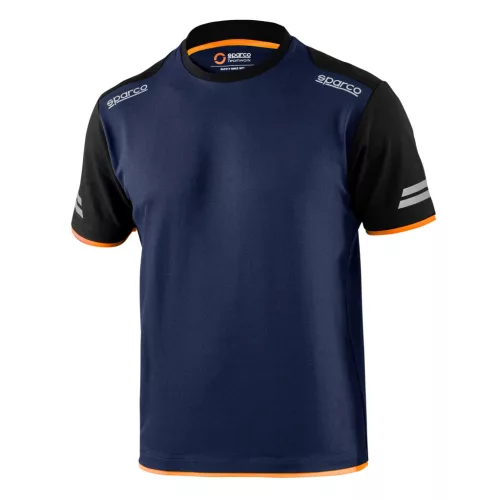 SPARCO TUCSON kerek nyakú póló kék-narancs S