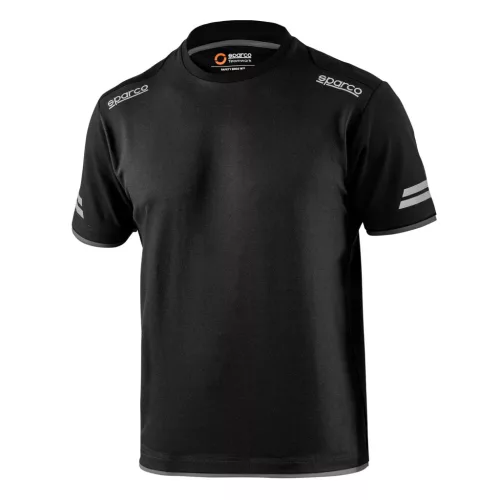 SPARCO TUCSON kerek nyakú póló fekete-sötétszürke 3XL