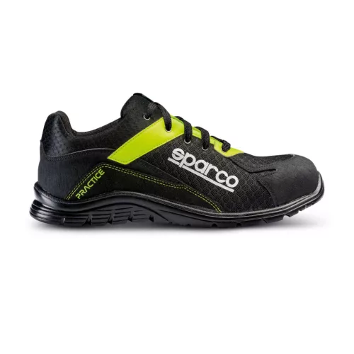 SPARCO PRACTICE JOS ESD S1P SRC munkavédelmi cipő fekete-fluosárga 43