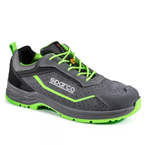 SPARCO INDY FELIX ESD S1PS SR FO LG védőcipő sötétszürke-fluozöld 38