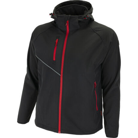 Bennon Force softshell kabát, fekete/piros