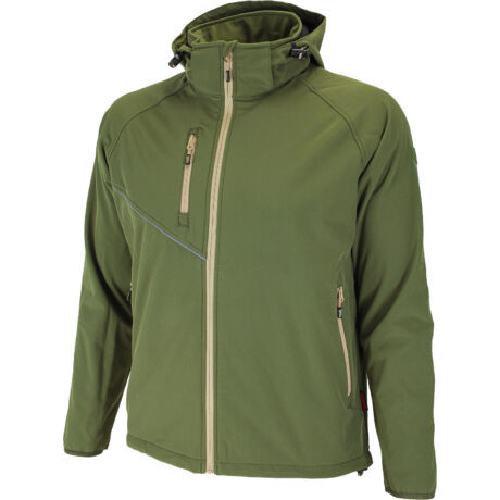 Bennon Force softshell kabát, zöld/homok