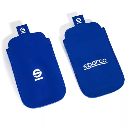 SPARCO bőr telefontartó kék