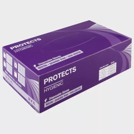 Protects Hygienic/Innfinitt Touch kék púdermentes nitrilkesztyű