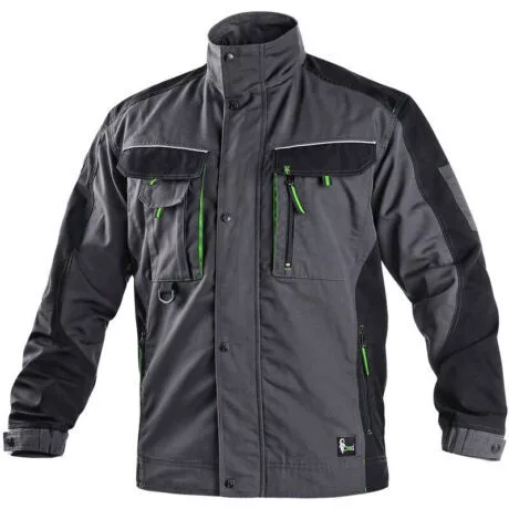 CXS Sirius Lucius kabát sötétszürke/zöld