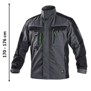 CXS Sirius Lucius rövidített kabát sötétszürke/zöld