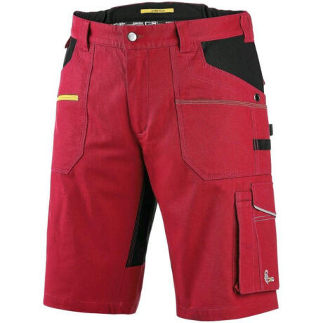 CXS Stretch rövidnadrág, piros/fekete