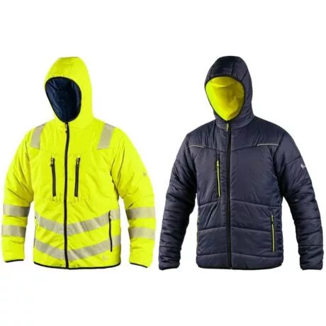 CXS Chester kifordítható bélelt jólláthatósági kabát