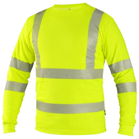 CXS Oldham jól láthatósági hússzúujjú póló - sárga