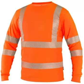   CXS Oldham jól láthatósági hússzúujjú póló - narancssárga