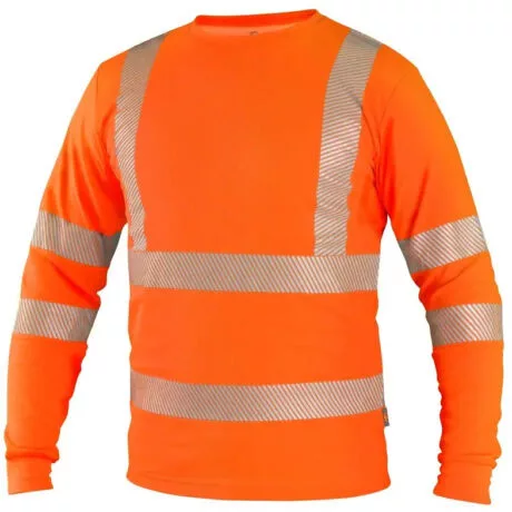 CXS Oldham jól láthatósági hússzúujjú póló - narancssárga